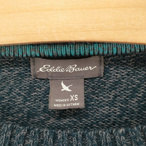 Eddie Bauer Women's Pullover Marled Knit Sweater Multi XS Raglan Sleeve Cotton - Picture 8 of 13